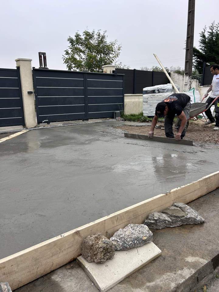 Coulage de dalle béton