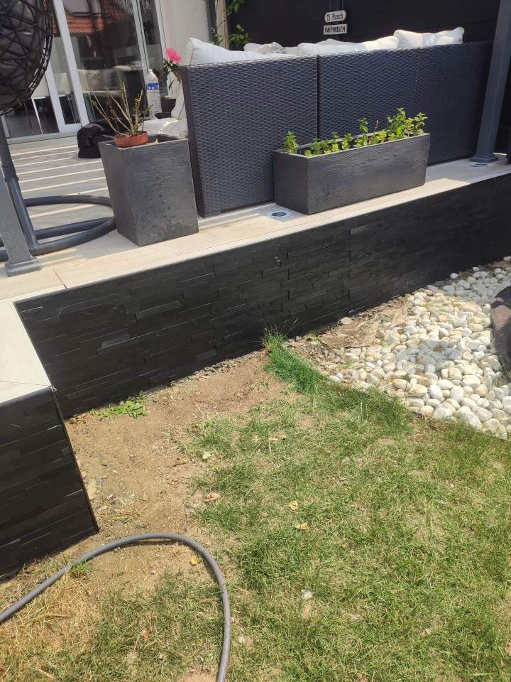 Mur de soutènement terrasse